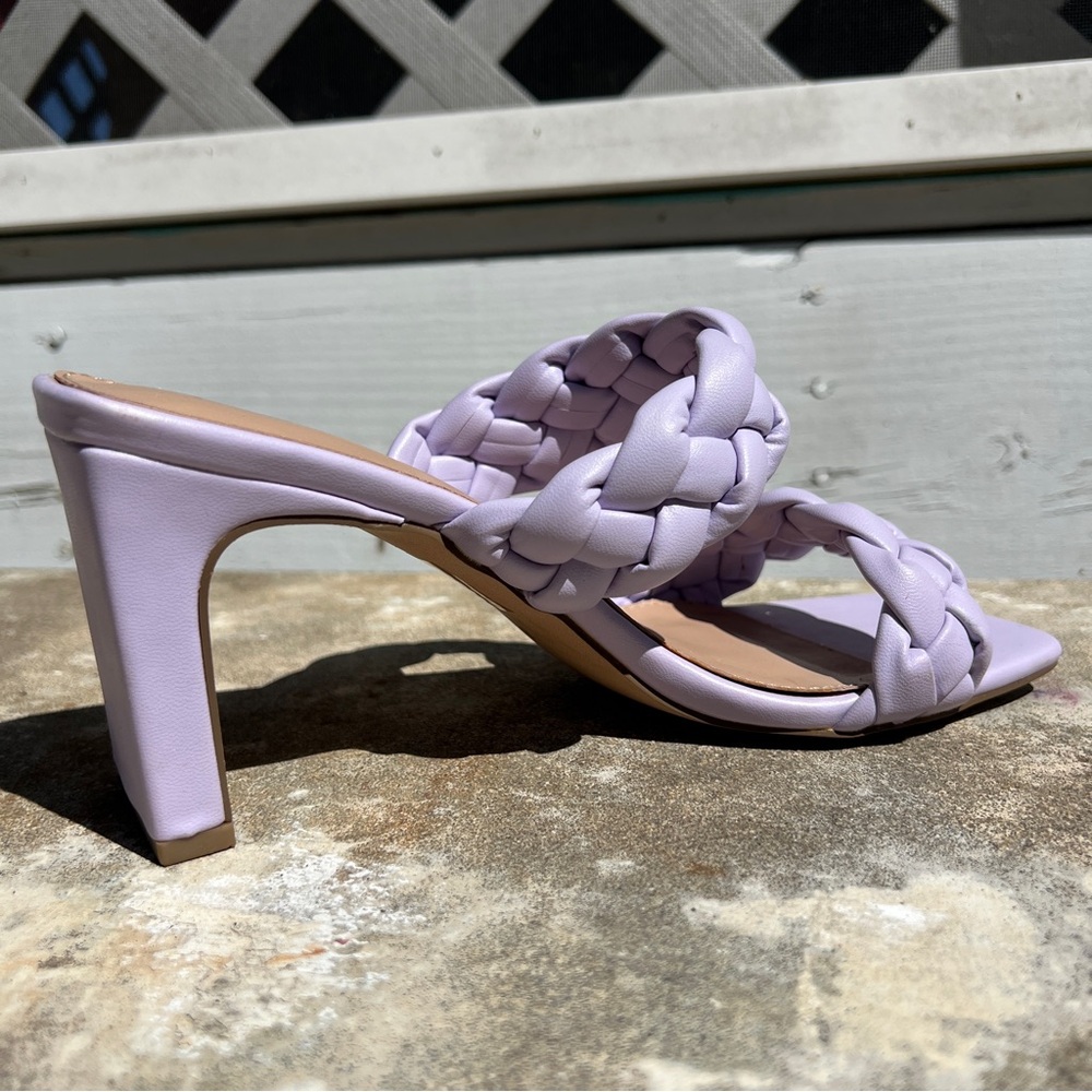 Bcbgeneration Lavender Braided Heels - image 3